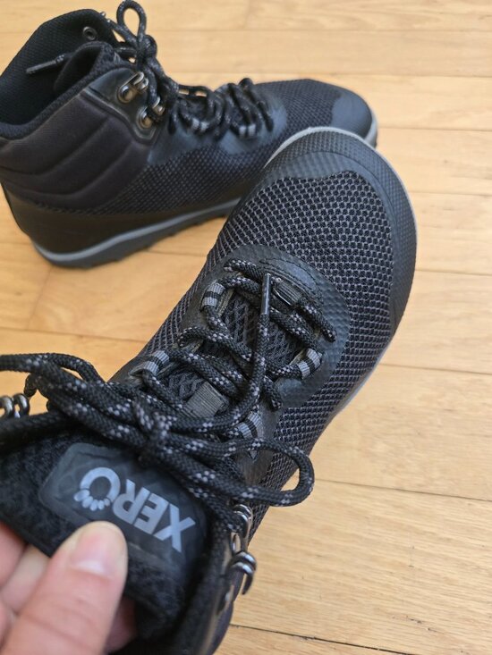 Xero | Scrambler black minimalist gorpcore hiking boots | MENS 8.5 main image 7